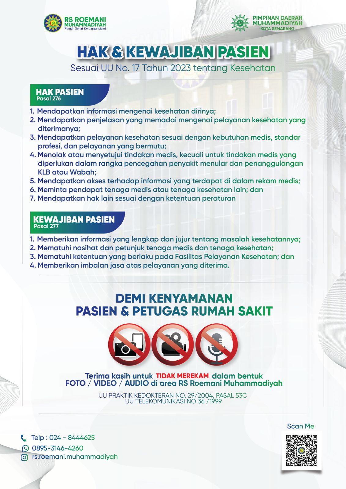 HAK DAN KEWAJIBAN PASIEN